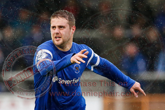 Ballinamallard (0) V Ballymena (1) in IFA Premiership.