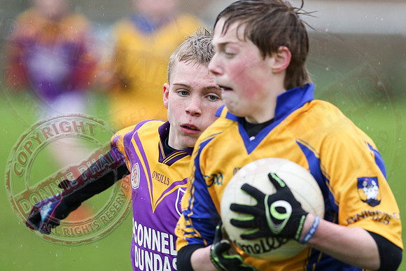 Enniskillen Gaels (5-6) V Derrygonnelly (1-3) in U14 GAA Division One Final.