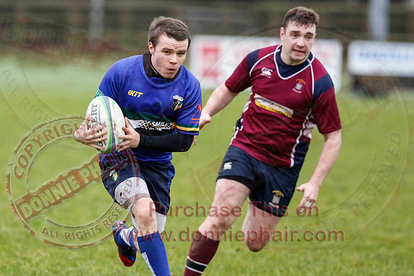 Enniskillen 1st XV (17) V Lisburn (0) in Kukri Qualifying League 2-13.