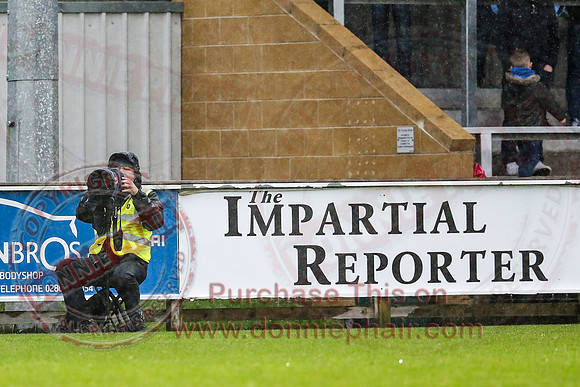 Ballinamallard (0) V Ballymena (1) in IFA Premiership.