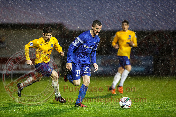 Ballinamallard (0) V Ballymena (1) in IFA Premiership.