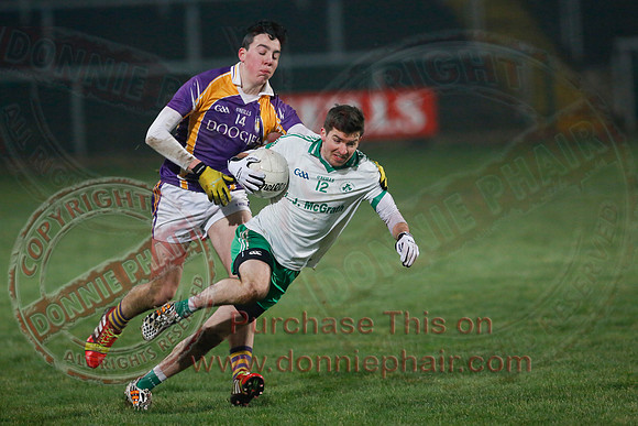 Derrygonnelly (0-7) V Ederney (0-6) in Senior GAA Football League Division 1A Final.