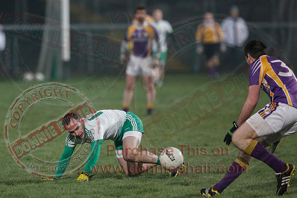 Derrygonnelly (0-7) V Ederney (0-6) in Senior GAA Football League Division 1A Final.