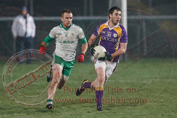 Derrygonnelly (0-7) V Ederney (0-6) in Senior GAA Football League Division 1A Final.