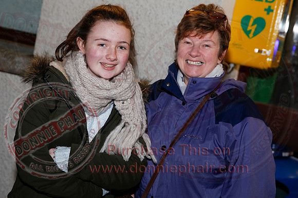 Christmas Lights being turned on in Donagh.