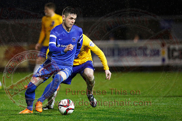 Ballinamallard (0) V Ballymena (1) in IFA Premiership.