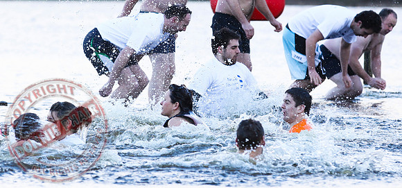 Galloon Island Charity Swim taken near Newtowbutler, County Fermanagh.  The swim takes place every year as with the people swimming for charity.