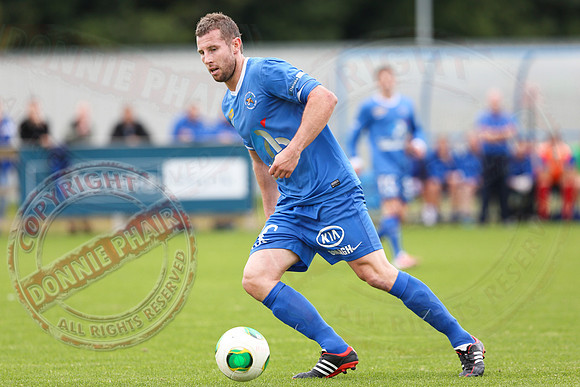 Ballinamallard United (1) V Crusaders (0) in Danske Irish Premier League.