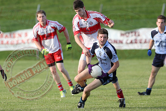 St. Pats, Donagh (1-17) V Belcoo (0-14) in Senior GAA Football League Division One.