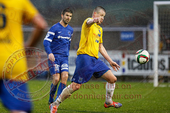 Ballinamallard (0) V Ballymena (1) in IFA Premiership.