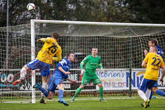 Ballinamallard (0) V Ballymena (1) in IFA Premiership.