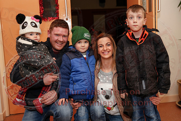 Christmas Lights being turned on in Donagh.