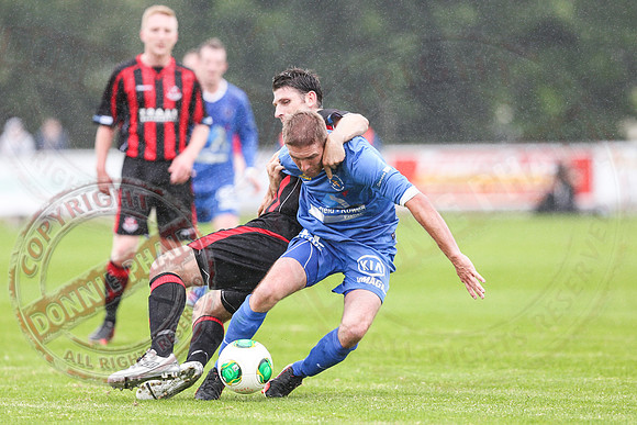 Ballinamallard United (1) V Crusaders (0) in Danske Irish Premier League.