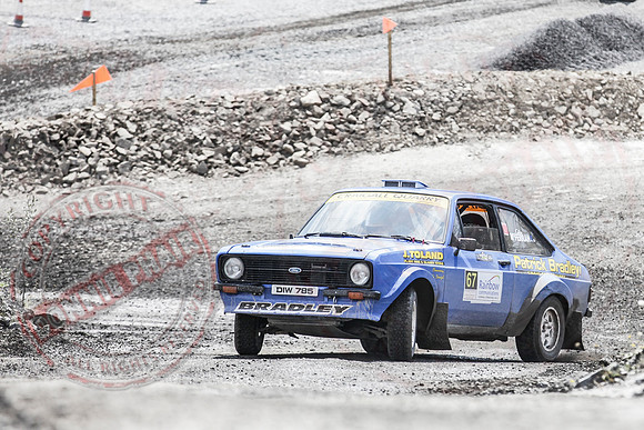 Enniskillen Motor Club Rally Time Trial at Clarke's Quarry, Lisnaskea.