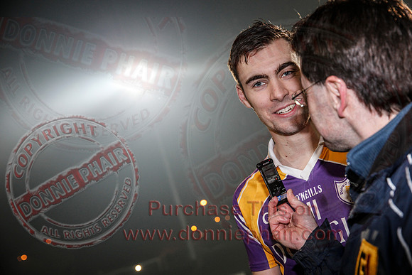 Derrygonnelly (0-7) V Ederney (0-6) in Senior GAA Football League Division 1A Final.