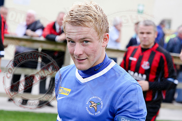 Ballinamallard United (1) V Crusaders (0) in Danske Irish Premier League.
