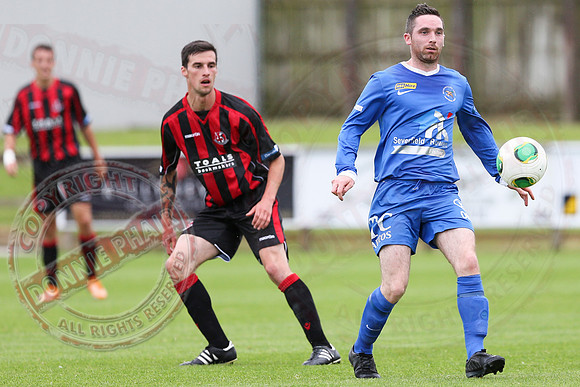 Ballinamallard United (1) V Crusaders (0) in Danske Irish Premier League.