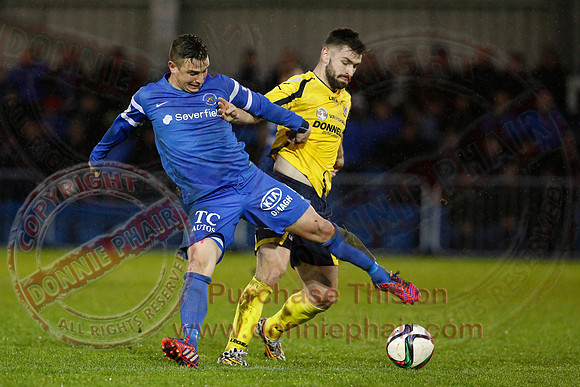 Ballinamallard United (1) V Dungannon Swifts (1) in Danske Bank Premier League.