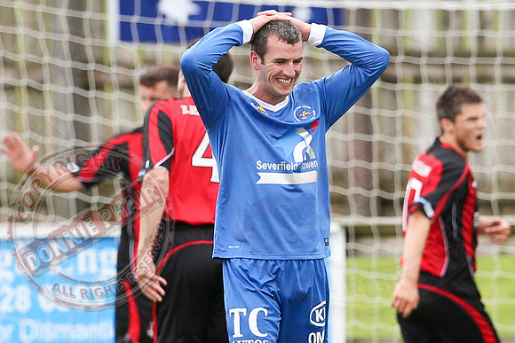 Ballinamallard United (1) V Crusaders (0) in Danske Irish Premier League.