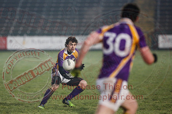 Derrygonnelly (0-7) V Ederney (0-6) in Senior GAA Football League Division 1A Final.