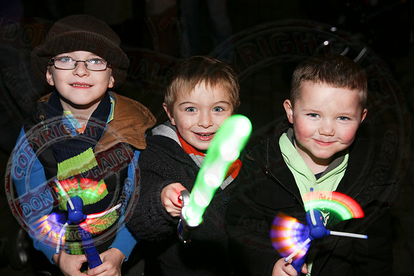 Switching on Christmas Lights in Lisnaskea.