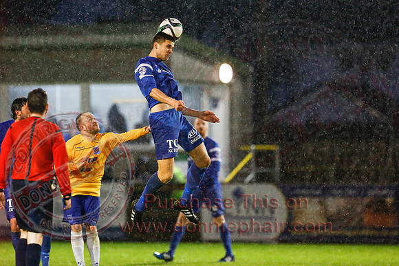 Ballinamallard (0) V Ballymena (1) in IFA Premiership.