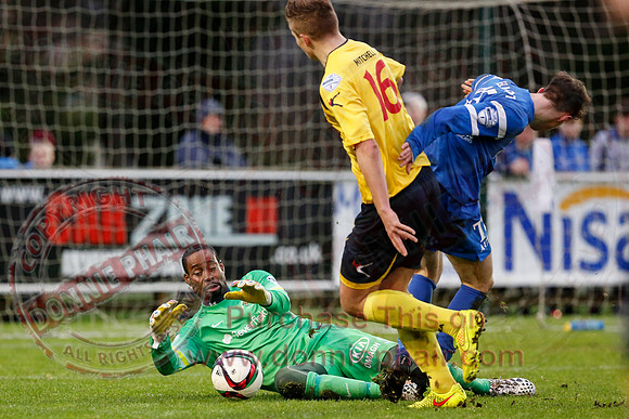 Ballinamallard United (1) V Dungannon Swifts (1) in Danske Bank Premier League.