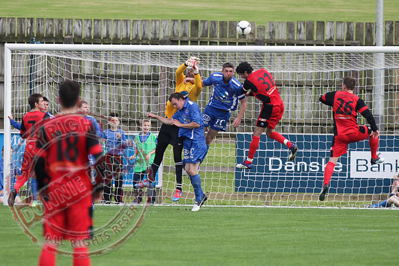 Ballinamallard FC V Dungannon Swifts in IFL Premium League Game.