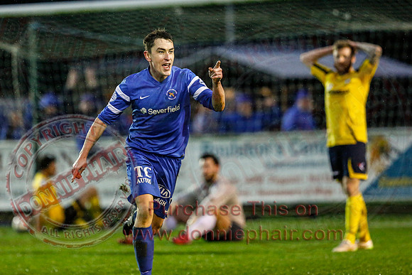 Ballinamallard United (1) V Dungannon Swifts (1) in Danske Bank Premier League.