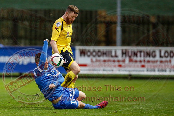 Ballinamallard United (1) V Dungannon Swifts (1) in Danske Bank Premier League.