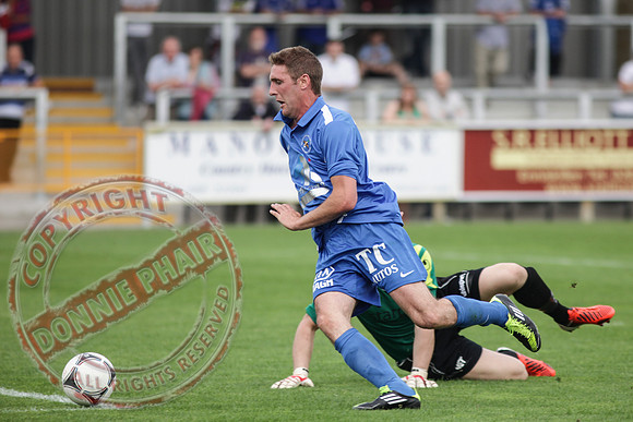 Ballinamallard FC V Dungannon Swifts in IFL Premium League Game.