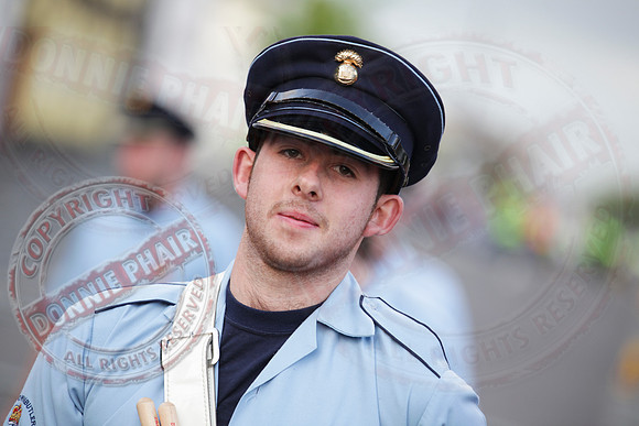 Newtownbutler Loyalist Parade and Protesters
