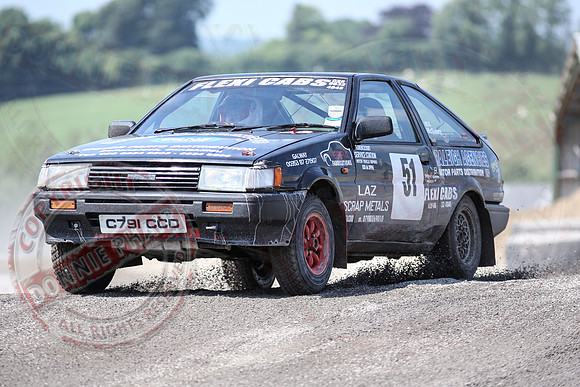 Enniskillen Motor Club Rally Time Trial at Clarke's Quarry, Lisnaskea.