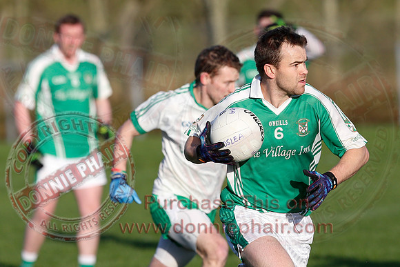 Roslea (2-7) V Ederney (0-13) in Senior GAA Football League Division 1A.