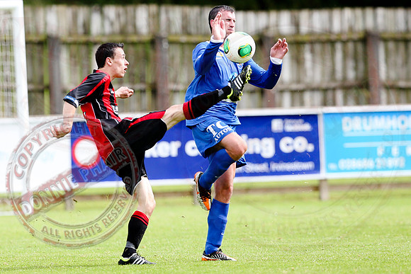 Ballinamallard United (1) V Crusaders (0) in Danske Irish Premier League.