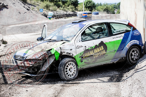 Enniskillen Motor Club Rally Time Trial at Clarke's Quarry, Lisnaskea.