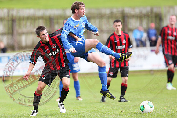 Ballinamallard United (1) V Crusaders (0) in Danske Irish Premier League.
