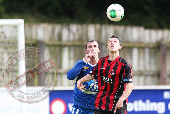 Ballinamallard United (1) V Crusaders (0) in Danske Irish Premier League.