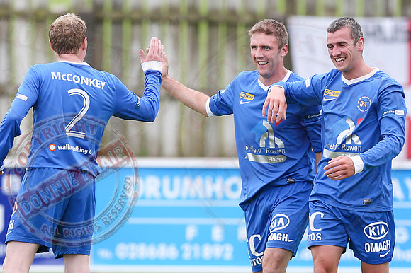 Ballinamallard United (1) V Crusaders (0) in Danske Irish Premier League.