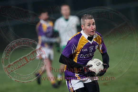 Derrygonnelly (0-7) V Ederney (0-6) in Senior GAA Football League Division 1A Final.