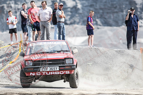 Enniskillen Motor Club Rally Time Trial at Clarke's Quarry, Lisnaskea.