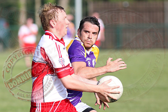Derrygonnelly (0-14) V St. Patricks, DOnagh (0-10) in Senior GAA Football League, Division one.