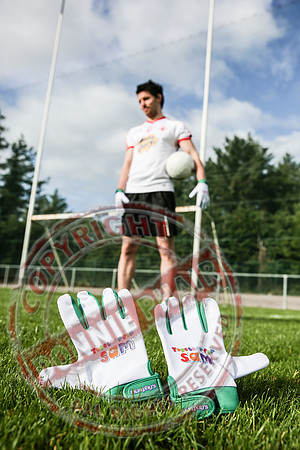 Tyrone Player, Matty Donnelly, launches Murphy's -Together For Sam- Gloves.