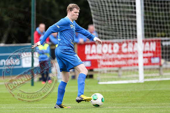 Ballinamallard United (1) V Crusaders (0) in Danske Irish Premier League.