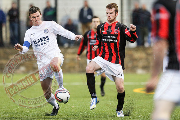 Enniskillen Town (1) V Lisnaskea Rovers (0) in Coffey Cup Final.