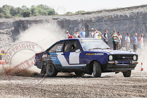 Enniskillen Motor Club Rally Time Trial at Clarke's Quarry, Lisnaskea.