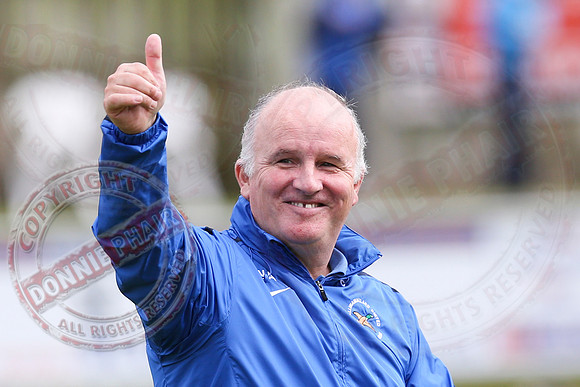 Ballinamallard United (1) V Crusaders (0) in Danske Irish Premier League.
