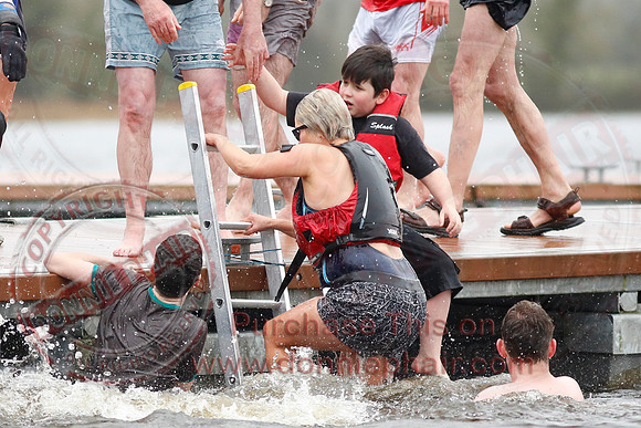 New Years Day Charity Swim at Galloon Island, Newtownbutler.