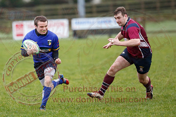 Enniskillen 1st XV (17) V Lisburn (0) in Kukri Qualifying League 2-13.