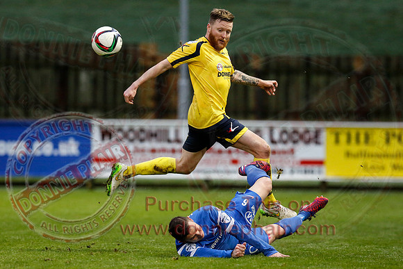 Ballinamallard United (1) V Dungannon Swifts (1) in Danske Bank Premier League.